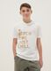 Boys' regular fit pure cotton white T-shirt with writing_0