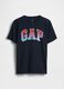 Blue pure cotton kids' T-shirt regular fit with logo_0