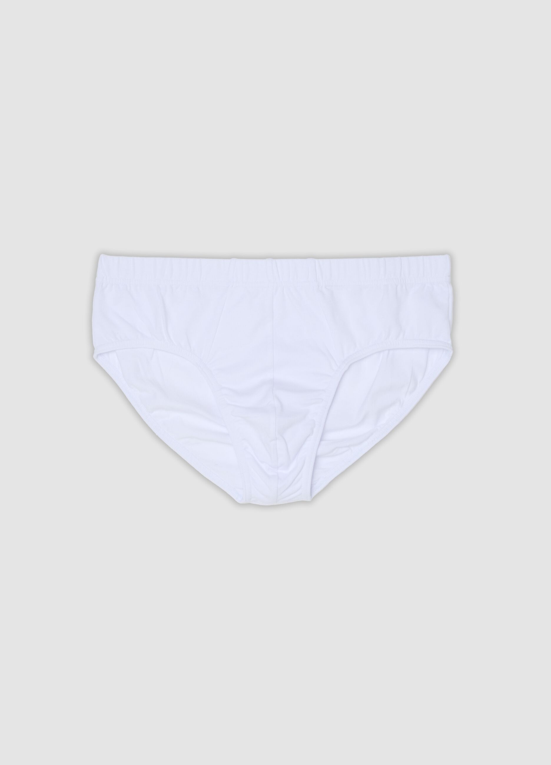 White organic cotton briefs