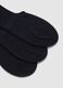 Triple pack of blue stretchy cotton blend sports socks_1