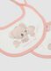Multipack of colourful pure cotton baby bibs with ties_2