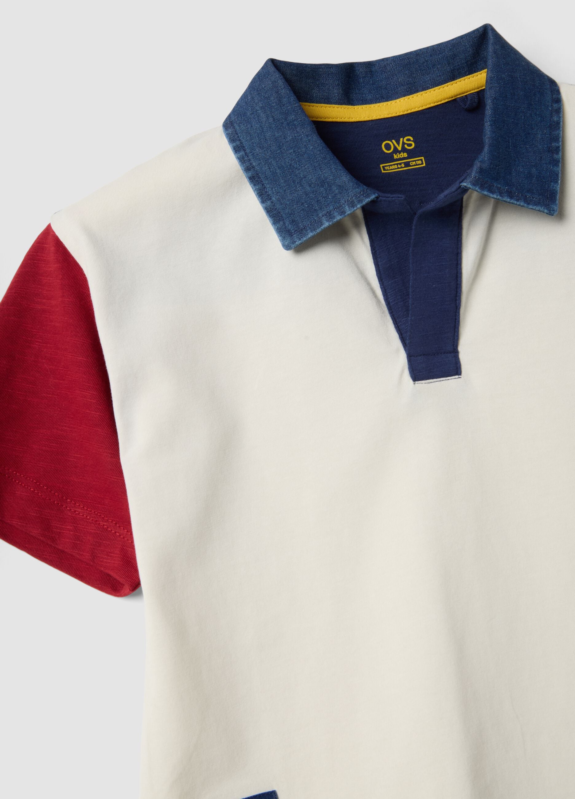 Boys' Multicolour Pure Cotton Polo Shirt &ndash; Oversized Fit