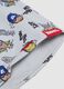 Children's Multicolor Stretch Cotton Neck Warmer with Print_2