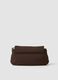 Brown crossbody bag with flap and adjustable strap_2
