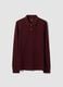 Men&rsquo;s red long-sleeve organic cotton piqu&eacute; polo shirt, regular fit_4
