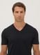 3-pack of blue organic cotton V-neck T-shirts_1