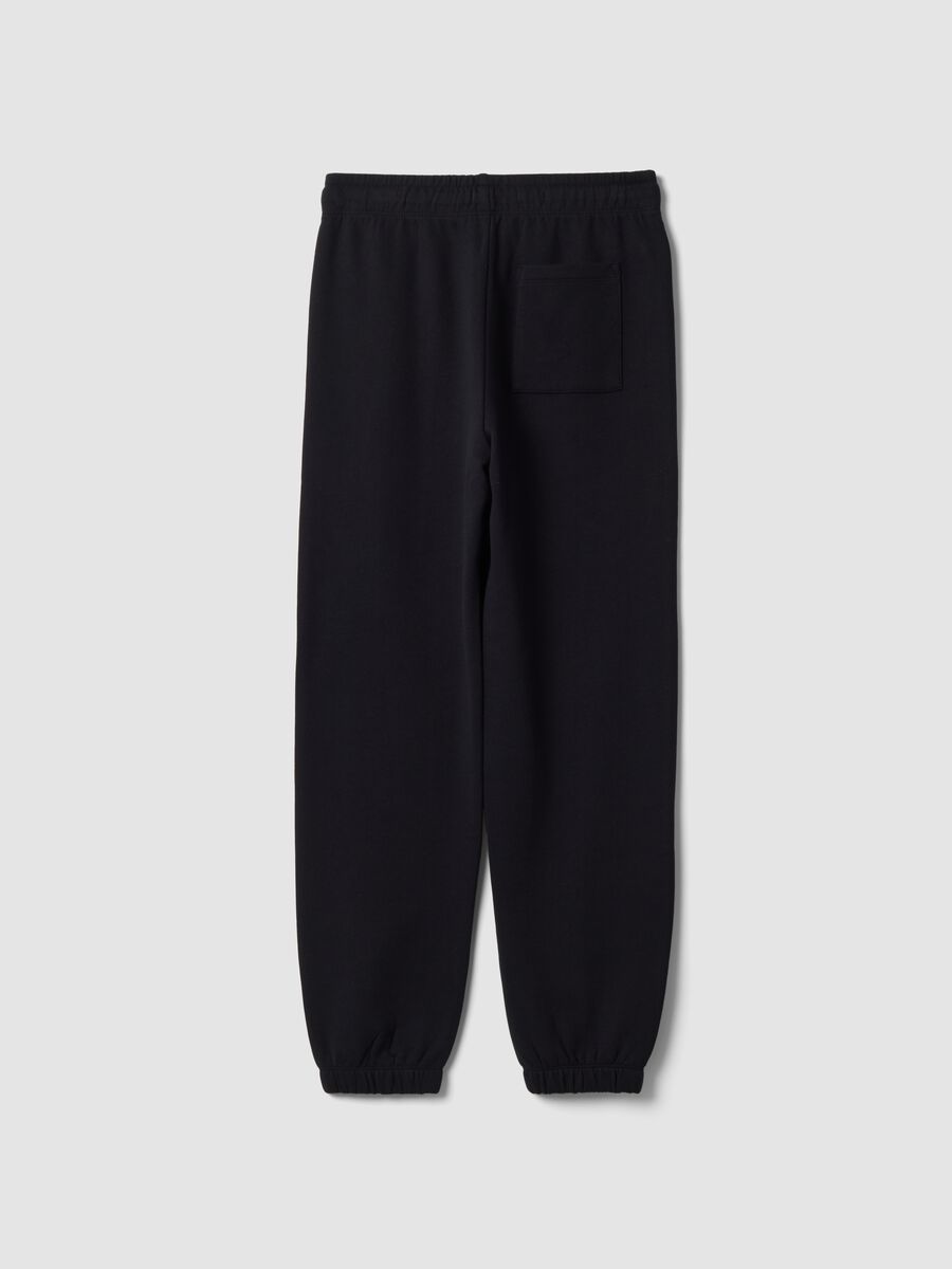 Blue jogger trousers in 100% organic cotton_2