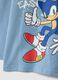Blue pure cotton children's t-shirt with Sonic regular fit_2
