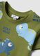 Completo blu e verde in puro cotone per bimbo regular fit_2