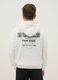 White cotton-blend kids' sweatshirt regular fit with Bulls print_1