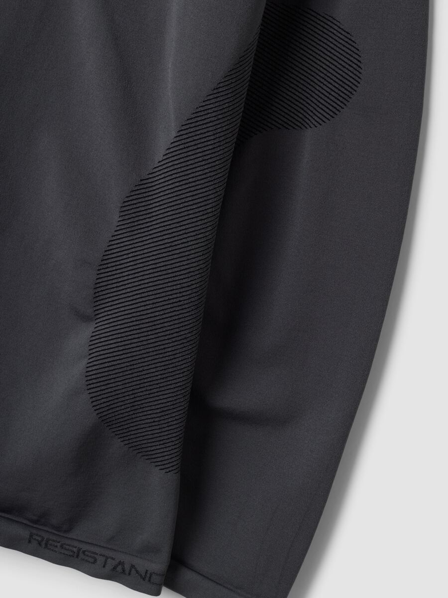 Grey thermal T-shirt in 2-way stretch fabric ALTAVIA RUNNING_3