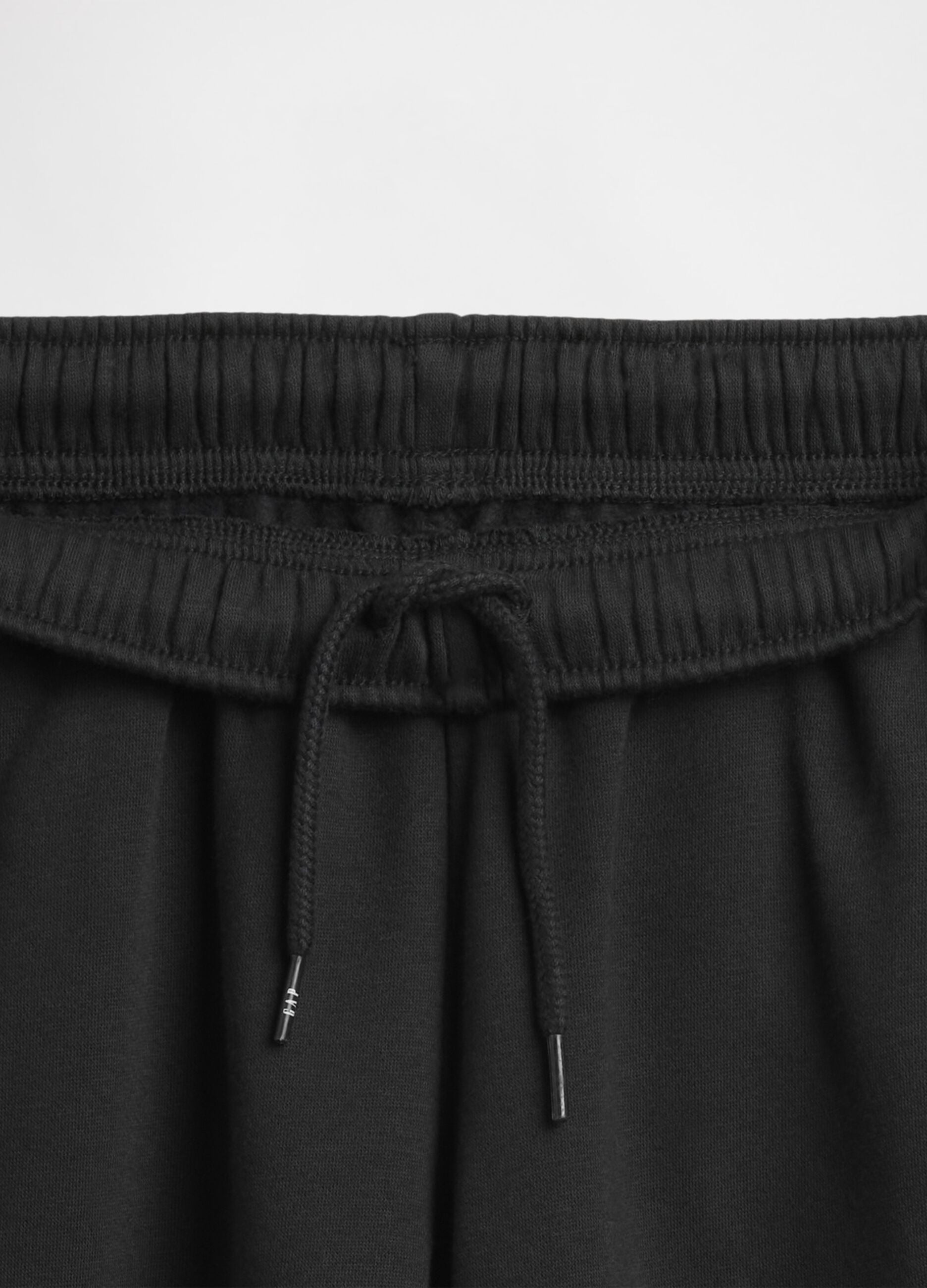 Black cotton blend trousers for girls