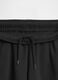 Black cotton blend trousers for girls_4