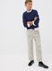 Blue long-sleeve pure cotton regular-fit top for boys_1
