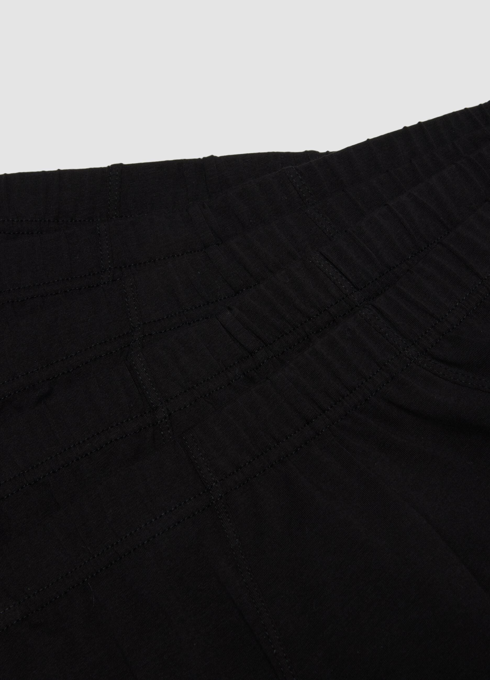 Five-pack of black organic cotton briefs