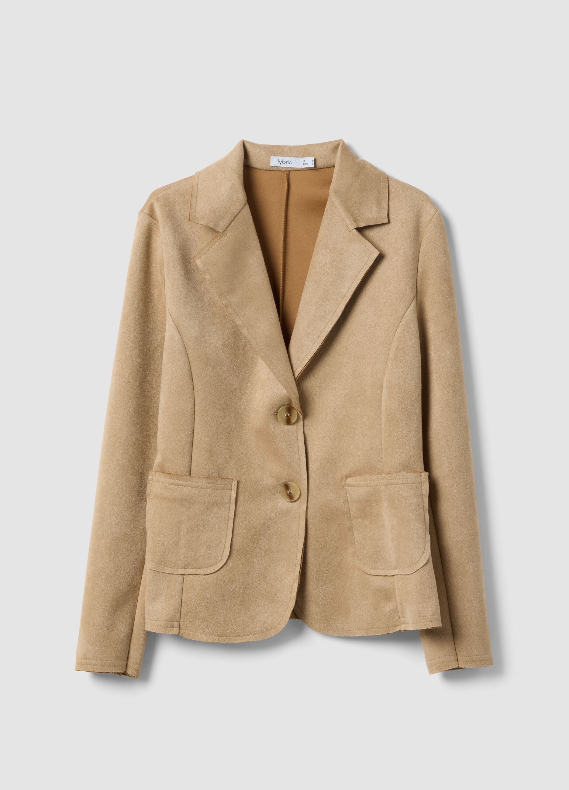Beige Lightweight Regular Fit Jacket with Pockets