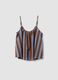Brown striped pure cotton top_4