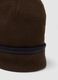 Brown jersey-knit beanie with striped turn-up_2