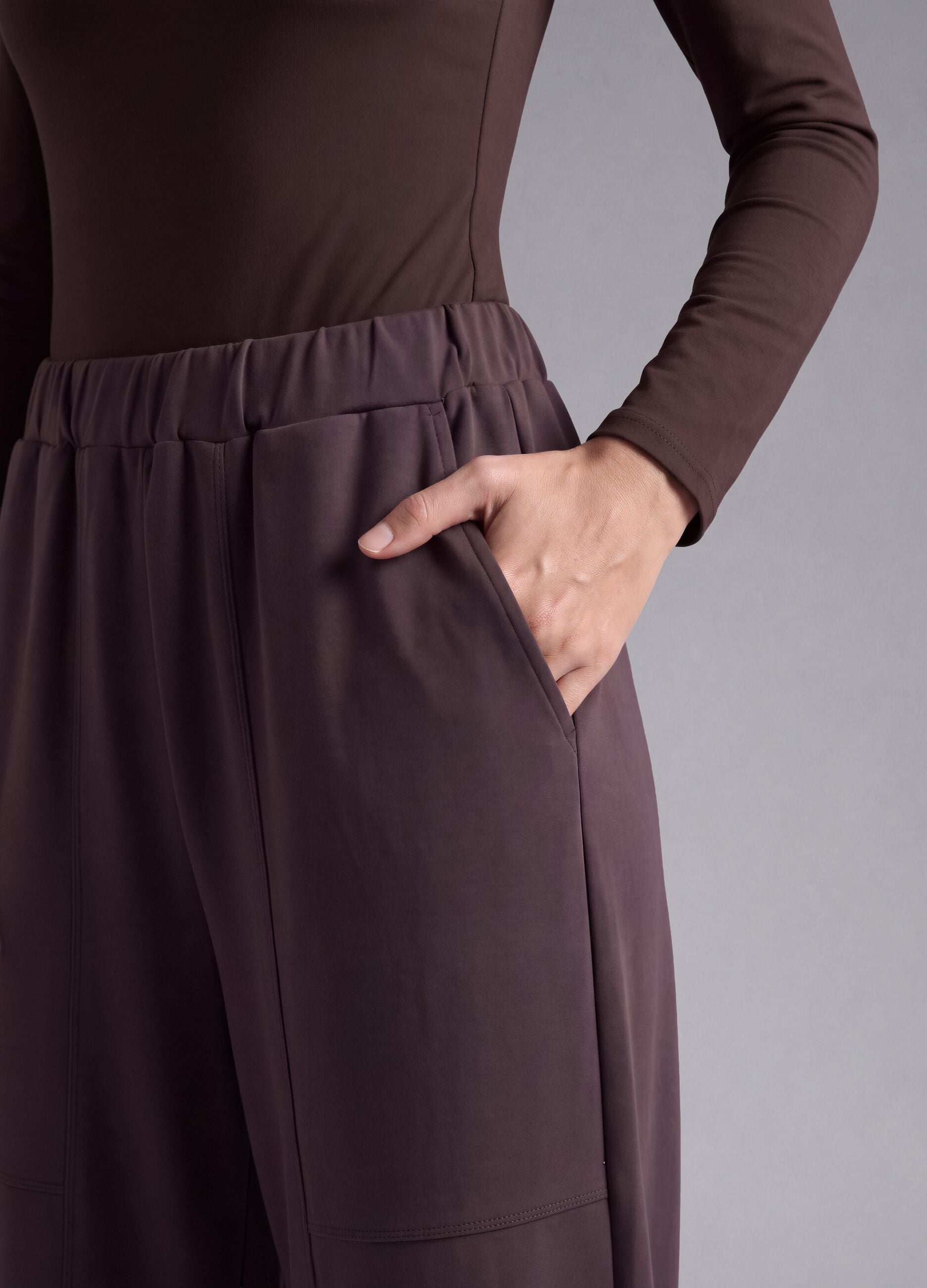 Purple soft-touch jogging bottoms ALTAVIA STUDIO