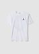 T-shirt bianca da ragazzo con logo Playstation in puro cotone relaxed fit_3