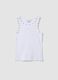 White stretch-cotton tank top_4