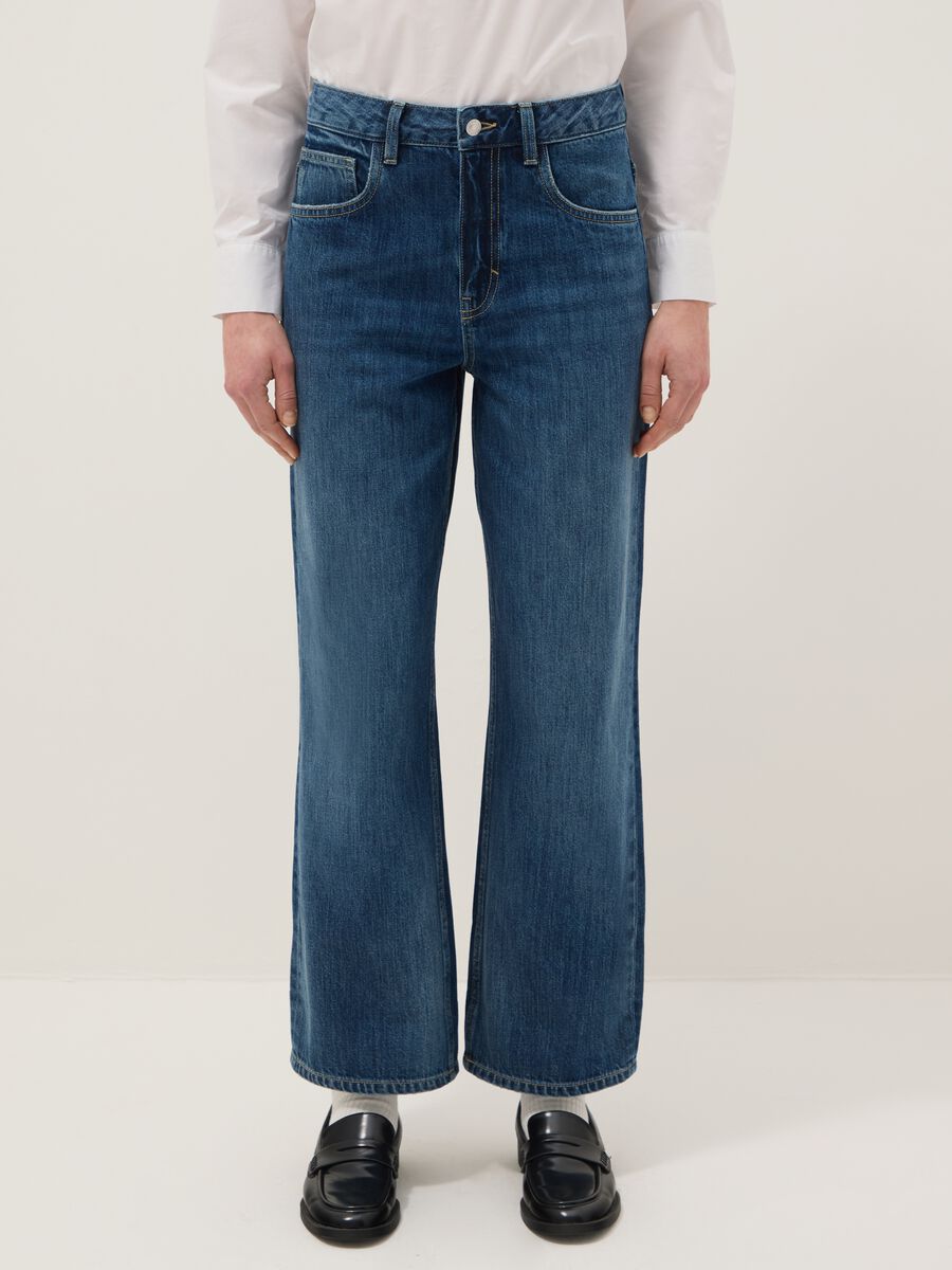Pure Cotton Blue Baggy Fit Jeans_2