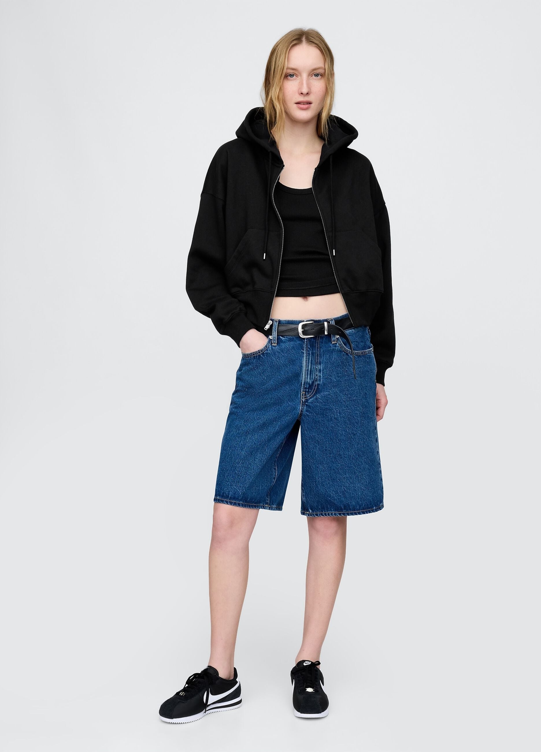 Black Full-Zip Hoodie