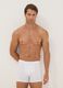 Bipack di boxer midi bianchi in cotone Supima elasticizzato_0