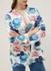Multicolour collarless floral blazer, regular fit_3