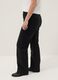 Black stretch cotton wide leg jeans_3