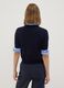 Navy wool-blend crew-neck short-sleeve jumper, regular fit_3