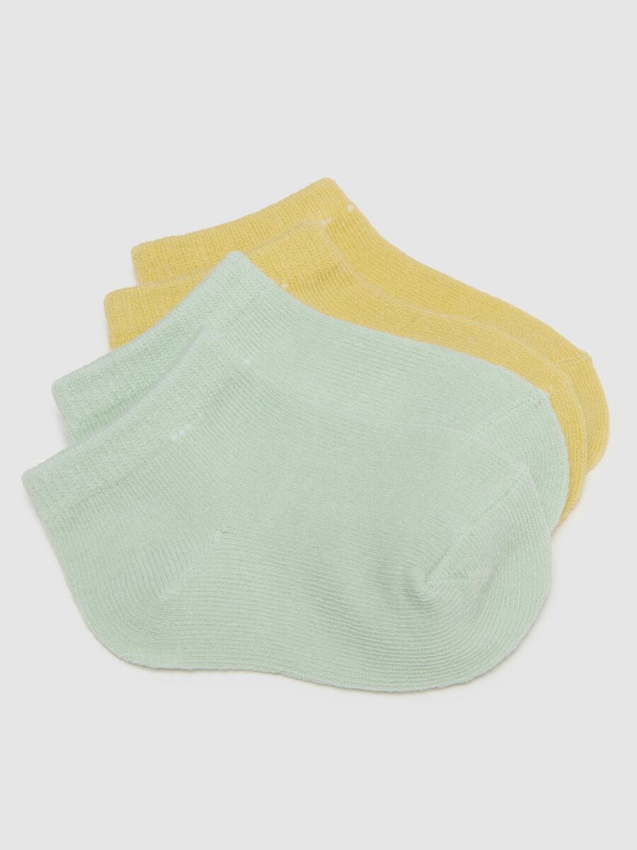 Multicolour newborn cotton blend short socks multipack_2