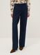 Elegant Blue Straight Trousers_2