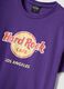 Purple Hard Rock Cafe logo T-shirt in pure cotton, regular fit_5