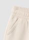 Beige pure cotton joggers_3