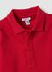 Red long-sleeve polo shirt in pure organic cotton for baby boy_3