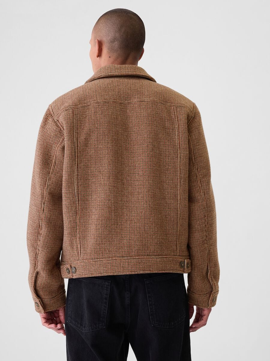 Short jacket with micro check pattern_2