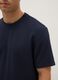 Blue viscose blend pajama T-shirt with regular fit_3
