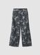 Dark Camo Wide-Leg Denim_0