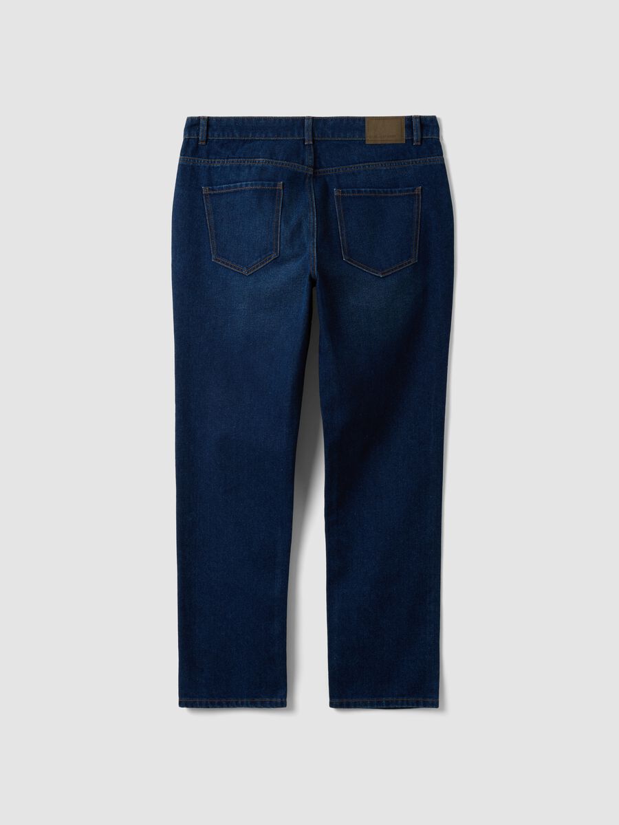 Blue denim jeans in cotton-viscose blend, regular fit_2