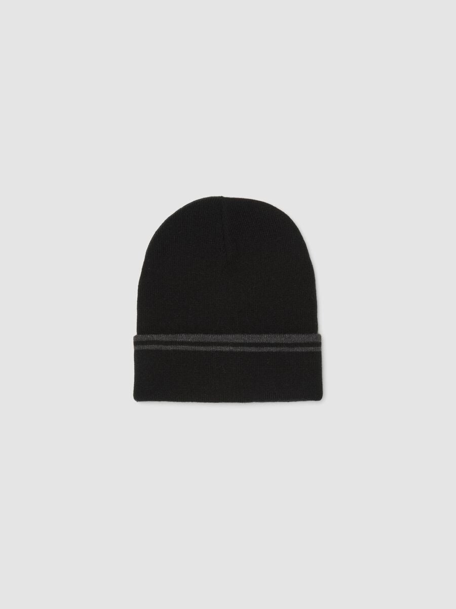 Grey beanie with cuff_0