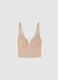 Beige bra without padding with adjustable straps_4