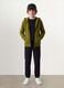 Green regular-fit organic cotton hoodie for boys_0