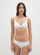 Women's Stretch Cotton White Bra_1