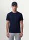 Men&rsquo;s blue organic cotton slim-fit short-sleeve T-shirt_0