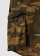 Green cotton cargo shorts_5