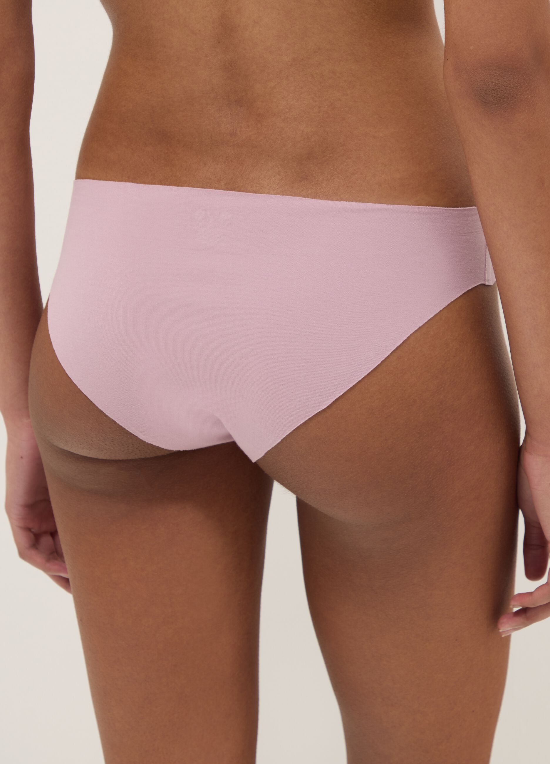 Pink Stretch Cotton Briefs Regular Fit