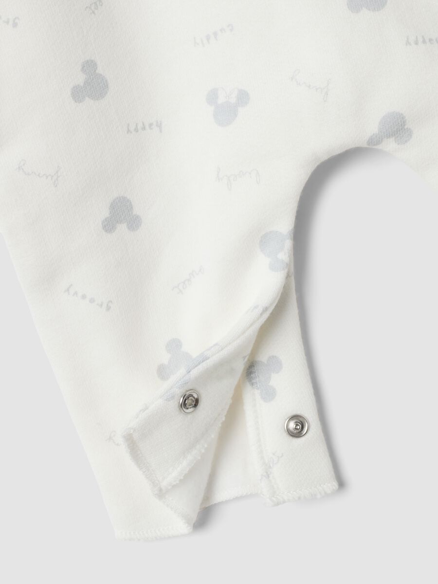 White pure organic cotton sleepsuit with Minnie print_3