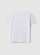 Girls' White Stretch Cotton T-shirt with Hello Kitty_1