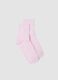 Pink ankle socks in stretch cotton_0